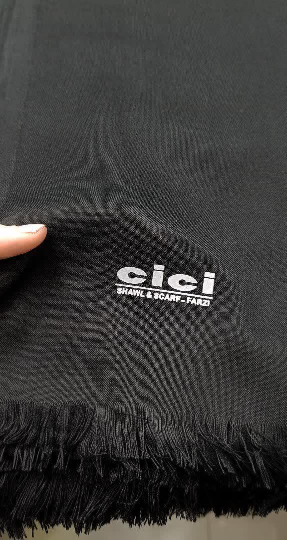 شال نخی مشکی ci ci